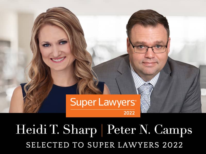 The Sharp Firm - Heidi Sharp & Peter Camps, Super Lawyers 2022